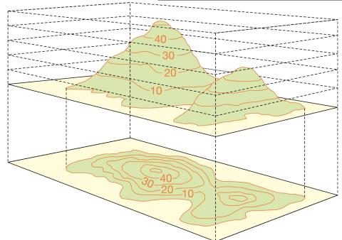 Les lignes de niveau en course d'orientation