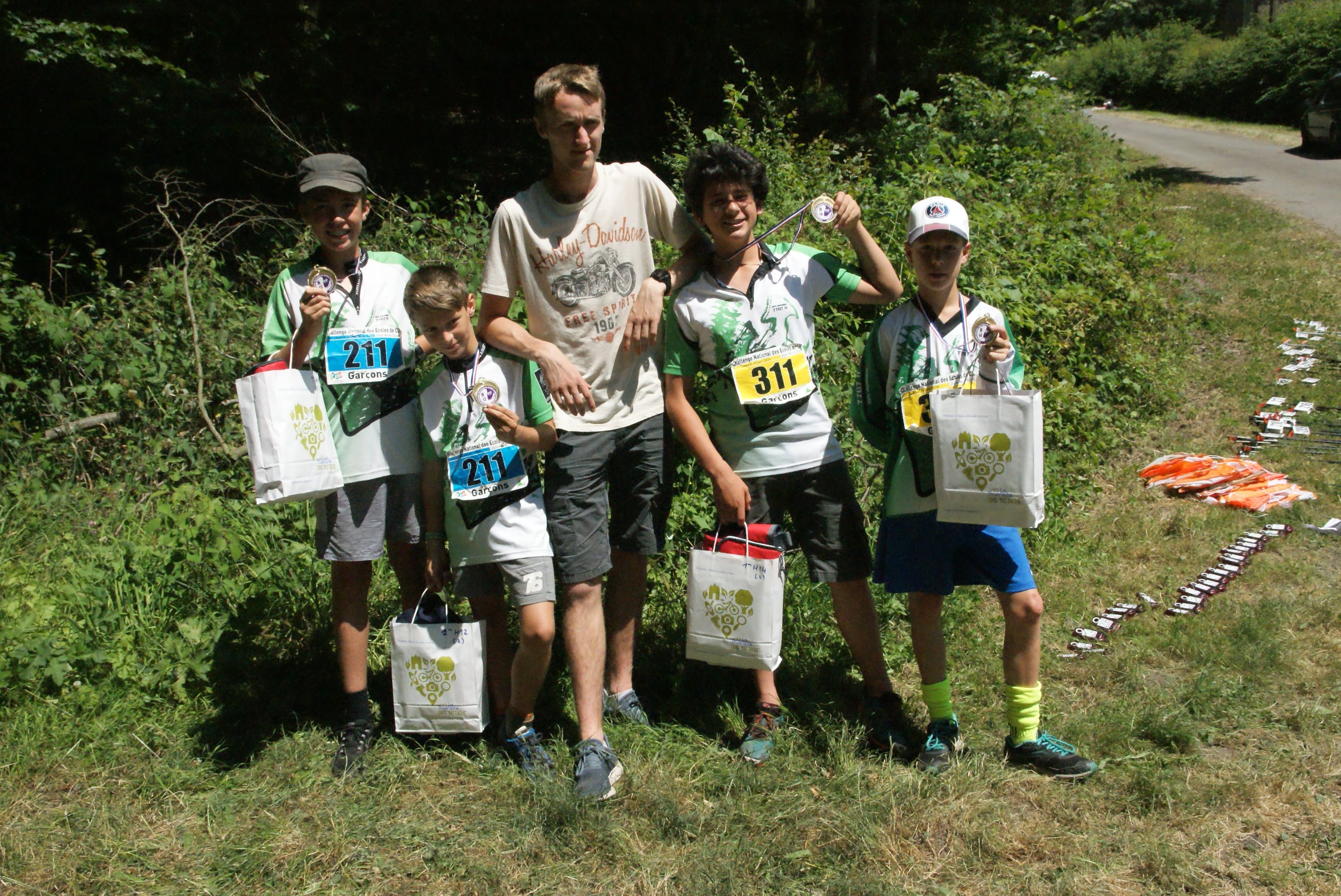 entrainements de course d'orientation